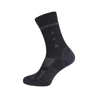 Solid Gear Ultra Thin Wool Strumpa svart