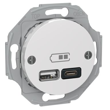 Schneider Electric Renova USB-uttag USB typ A+C