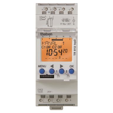Theben 6124100 Kopplingsur 12-24 V, växlande kontakt