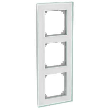 Schneider Electric WDE004037 Kombinasjonsramme glass, solid, hvit