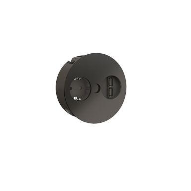 BACHMANN 931.131 Infällnadsuttag 2 x USB + 1 schucko