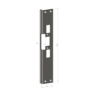 SAFETRON SA-30V Monteringsstolpe 15 mm, vinklad
