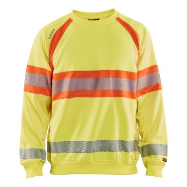 Blåkläder 8828-1974 Limited Edition Sweatshirt varsel, gul/oransje