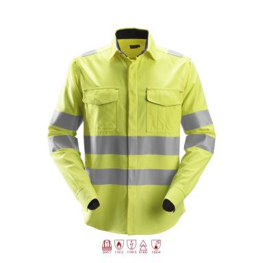 Snickers 8562 ProtecWork Skjorta varsel, gul