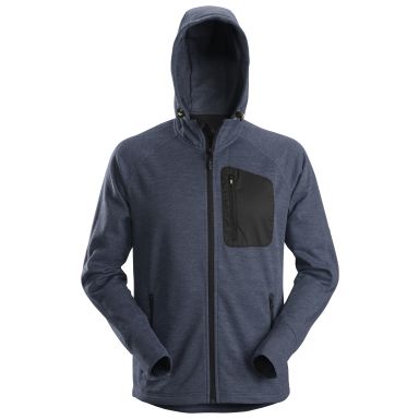 Snickers 8041 FlexiWork Hettegenser marineblå, fleece