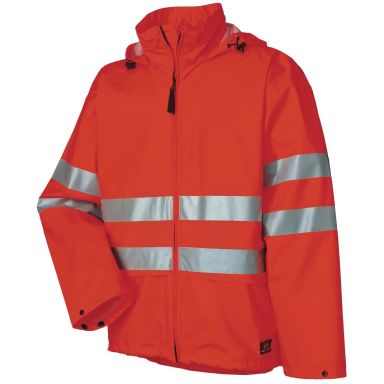Helly Hansen Workwear Narvik Regnjacka varsel, orange, dold huva