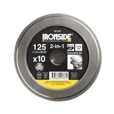 Ironside 201387 Kappskive 125 mm, 10-pakning