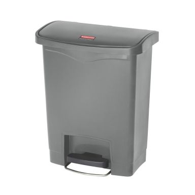Rubbermaid Slim Jim Soptunna med pedal, grå