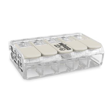 Wago 221-485 Kopplingsklämma transparent, med låsspak