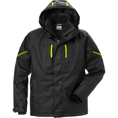 Fristads 4058 GTC Vinterjacka svart/Hi-Vis gul