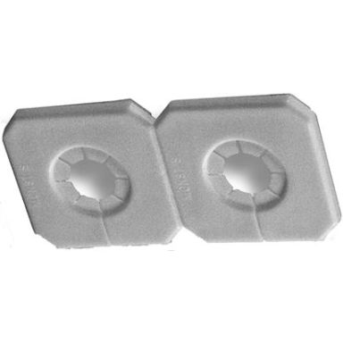 Purus Duo-Täck Täckbricka för dubbla rör, delbar, vit