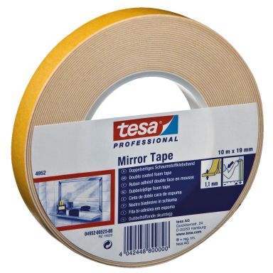 Tesa 4952 Monteringstejp dubbelhäftande, vit