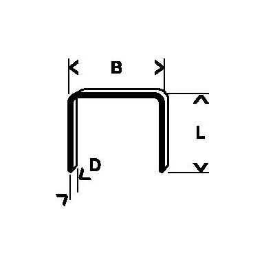 Bosch 1609200365 Klammer Typ 53, 100-pack