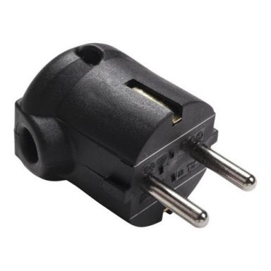 ABL 1107100 Stickpropp 2-pol, 16A, jord, vinklad