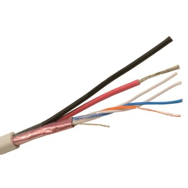 Nexans FLAQQBR Larmkabel 6.5 mm ytterdiameter, vit