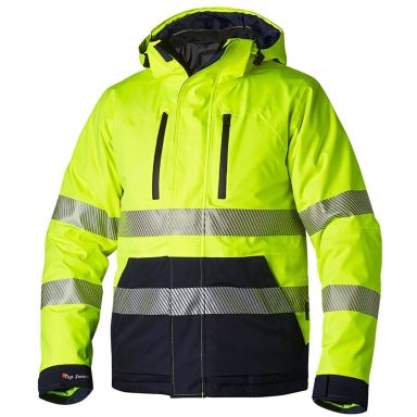 Top Swede 127 Takki huomioväri, keltainen/laivastonsininen