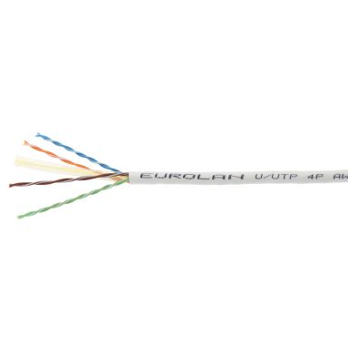 Eurolan 19D-U6-25WT-0 Datakabel vit, LSZH, Dca