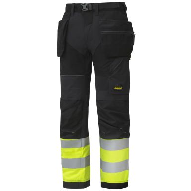 Snickers 6931 FlexiWork Byxa varsel, gul