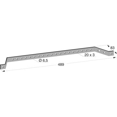 MP bolagen 868V2 Kaapelituki 489 x 83 x 20 mm