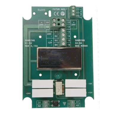 Alarmtech A.03 Omvandlare 24V/12V, med sabotagekontakt