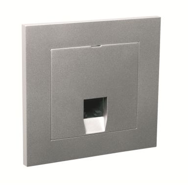 Elko EKO04818 Modularuttag RJ45-uttag, aluminium