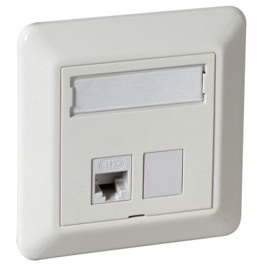 Elko UTP C6 TL Modularuttag infälld, vit