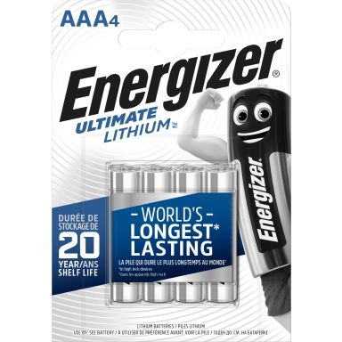Energizer Ultimate Lithium Litiumbatteri 1,5 V, 4-pack