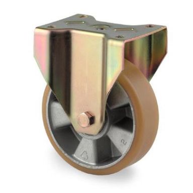 Tente 4688ITP200P63 Hjul fast, plate 140 x 110 mm, polyuret