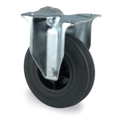 Tente 3478PRR160P63 Industrihjul fast hjul, gummi, plate 137 x 105 mm
