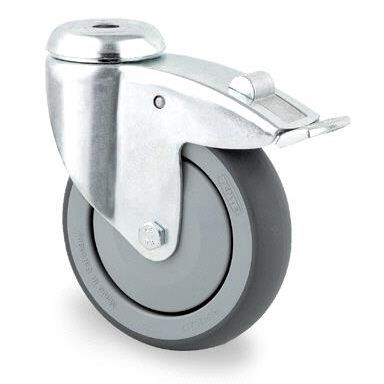 Tente 2477PJP125P30 Leddhjul termogummi, brems, sentrumshull 11 mm