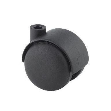 Tente T50F/8SV Møbelhjul 50 mm, svart, nylon