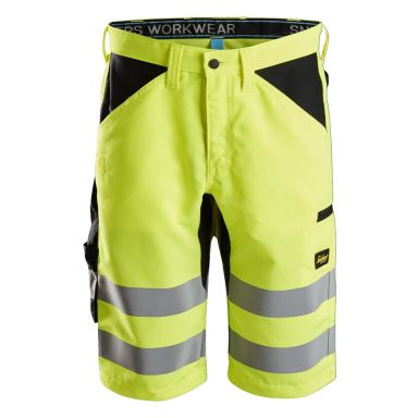 Snickers 6132 Shorts varsel, gul/svart