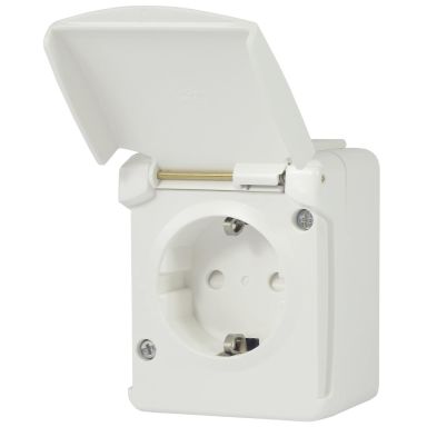 Norwesco 460002 Vägguttag IP44, brandklassat, jordat