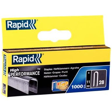 Rapid Nr 28 Bredtrådkabelstift Stål