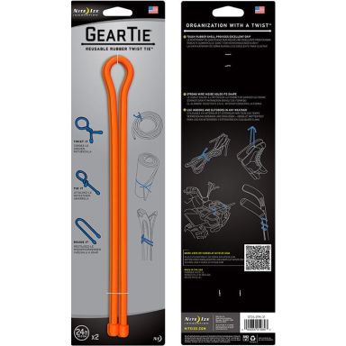 Nite Ize Gear Tie 24 Vaier 2-pakning