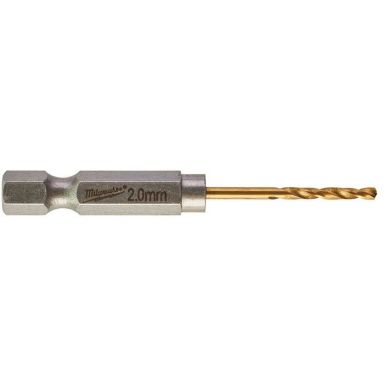Milwaukee SHOCKWAVE Red Hex HSS-G TIN Metalliporanterä 2 kpl:n pakkaus