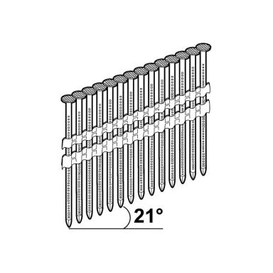 ESSVE M-Fusion Maskinspik 21° D-huvud, 1300-pack