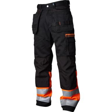 Vidar Workwear V500452C148 Hantverksbyxa orange/svart