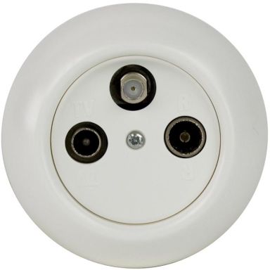 Schneider Electric Renova Antennuttag infällt med slutmotstånd