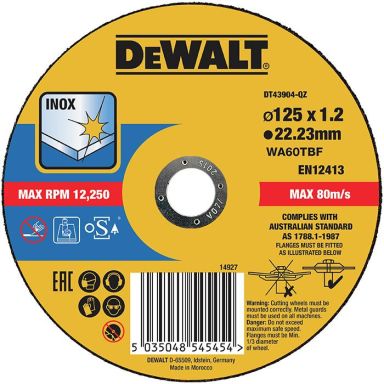 Dewalt DT43904 Kappskive thin cutting