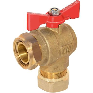 Vatette 8547102 Avstängningsventil 22 mm x G20, vinkel