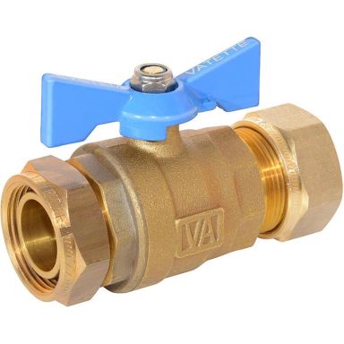 Vatette 8547102 Avstängningsventil 22 mm x G20, rak