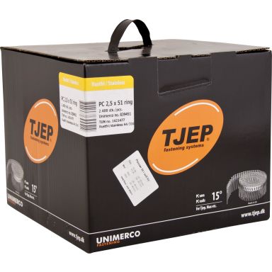 TJEP 839451 Ringspik rundbandad, rostfri A4, 15° PC