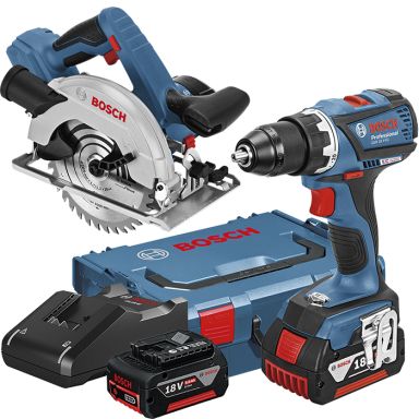 Bosch GSR 18V-EC + GKS 18V-57 Työkalupaketti