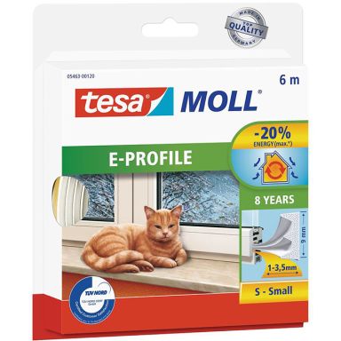 Tesa E-list 05463-00120-00 Kuminen tiivistenauha EPDM, 6 m, 9 mm x 4 mm