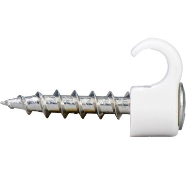 Schneider Electric 2190001 Ledningshållare TCS, med skruv, vit, 100-pack