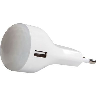 CAPiDi USBNL1A Nattlampa med USB-laddare