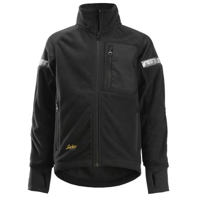 Snickers 7507 Fleecejakke junior, svart