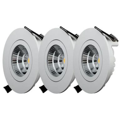 Designlight QB-301MW Downlight-valaisin kallistus, 3 kpl