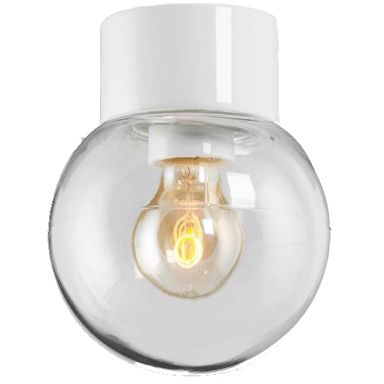 Ifö Electric Classic Glob 150 Takarmatur IP54, rak, E27, rak